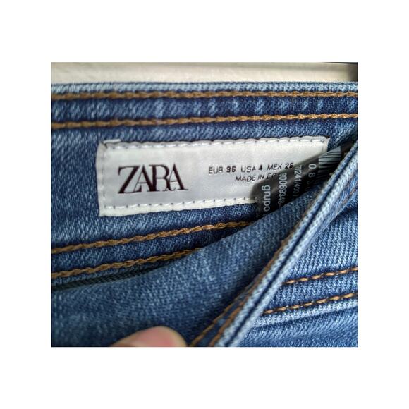 Zara ZW COLLECTION HIGH-WAIST WIDE-LEG JEANS - Picture 4 of 4